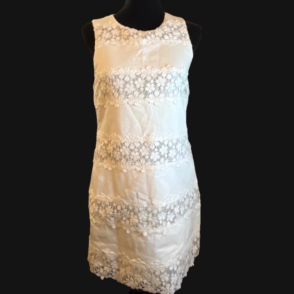 J. Crew Lace Shift Sleeveless Dress, Size 2